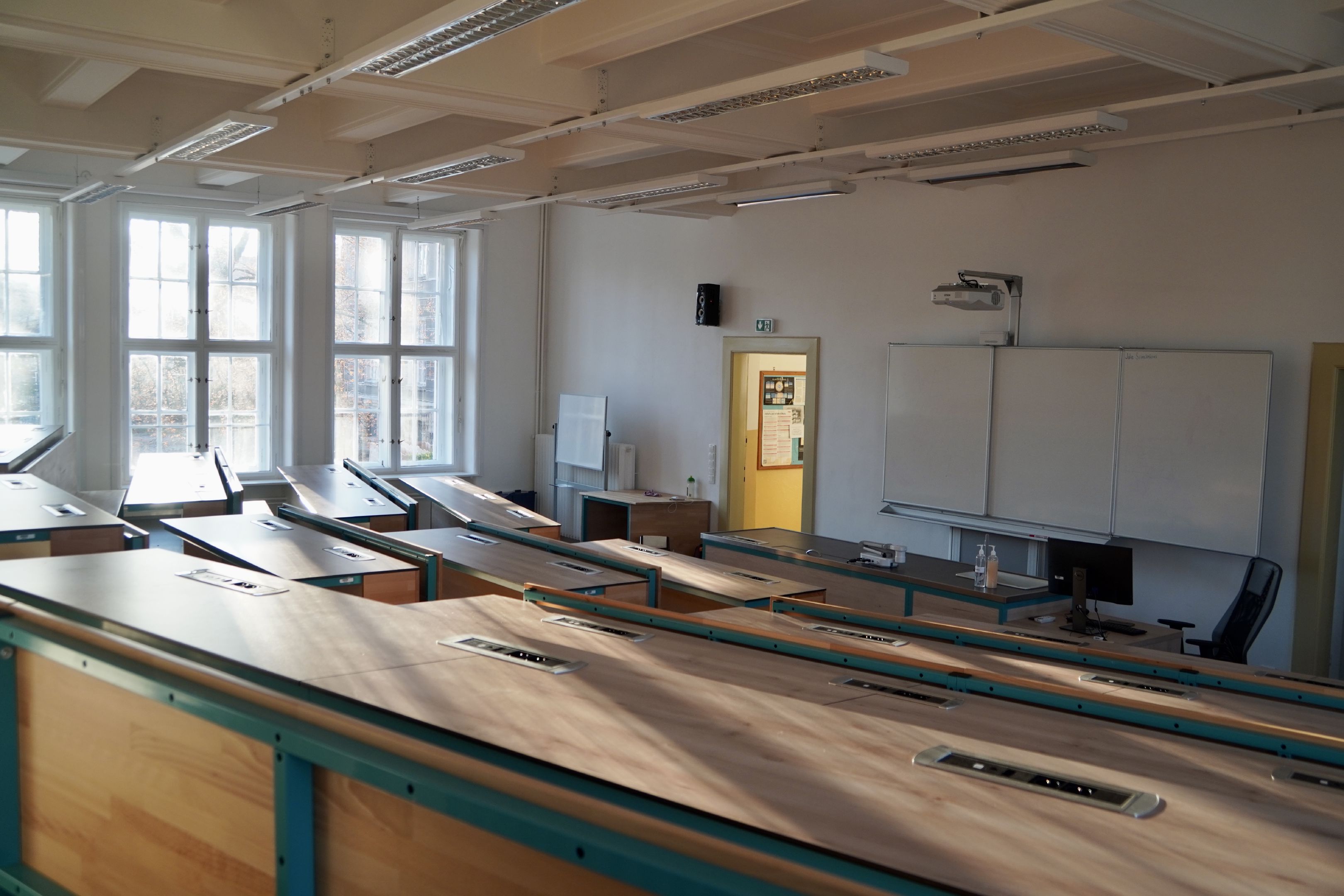 Vizualizace aktuální podoby učebny fyziky